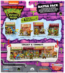 Teenage Mutant Ninja Turtles: Mutant Mayhem Battle Pack Action Figures Raphael vs. Rocksteady 11 cm 0043377833345