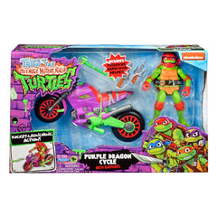 Tales of the Teenage Mutant Ninja Turtles Action Figure with Vehicle Raphael & Purple Dragon 12 cm 0043377843061