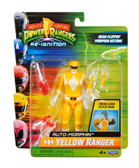 Mighty Morphin Power Rangers Action Figure Auto-Morphin Yellow Ranger 12 cm 0043377680420