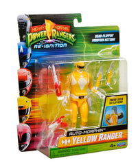 Mighty Morphin Power Rangers Action Figure Auto-Morphin Yellow Ranger 12 cm 0043377680420