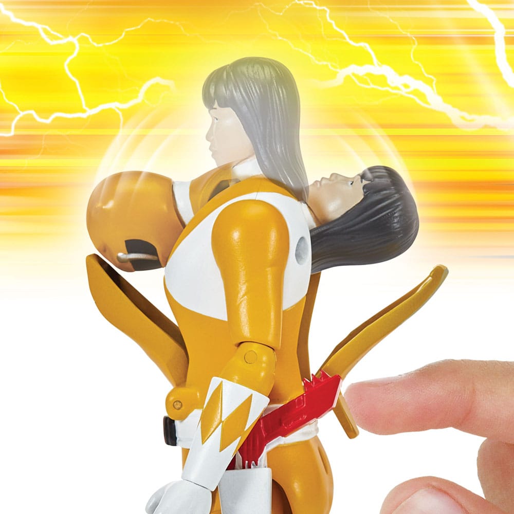 Mighty Morphin Power Rangers Action Figure Auto-Morphin Yellow Ranger 12 cm 0043377680420