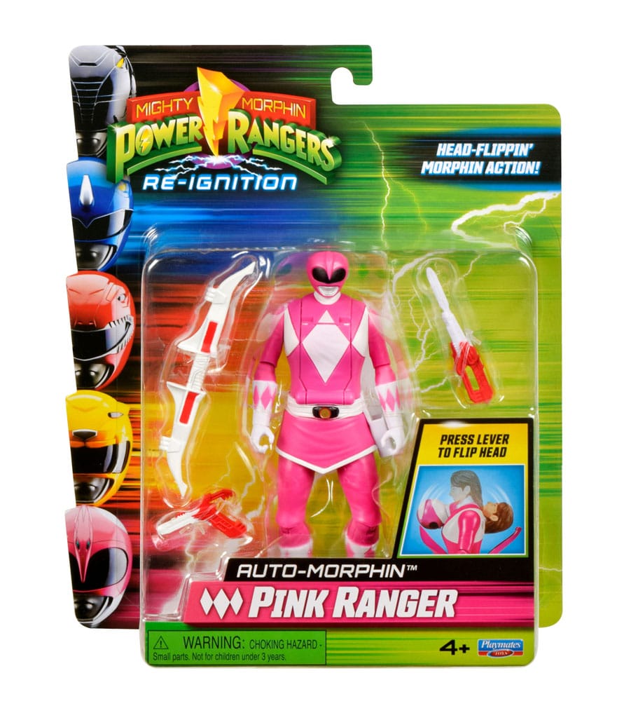 Mighty Morphin Power Rangers Action Figure Auto-Morphin Pink Ranger 12 cm 043377680437