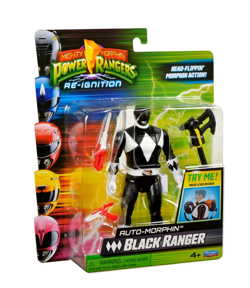 Mighty Morphin Power Rangers Action Figure Auto-Morphin Black Ranger 12 cm 043377680468
