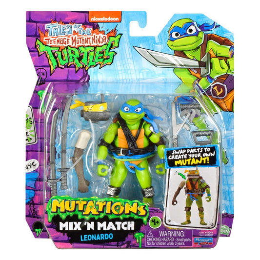 Tales of the Teenage Mutant Ninja Turtles Mix 'n Match Action Figure Leonardo 12 cm 0043377838012