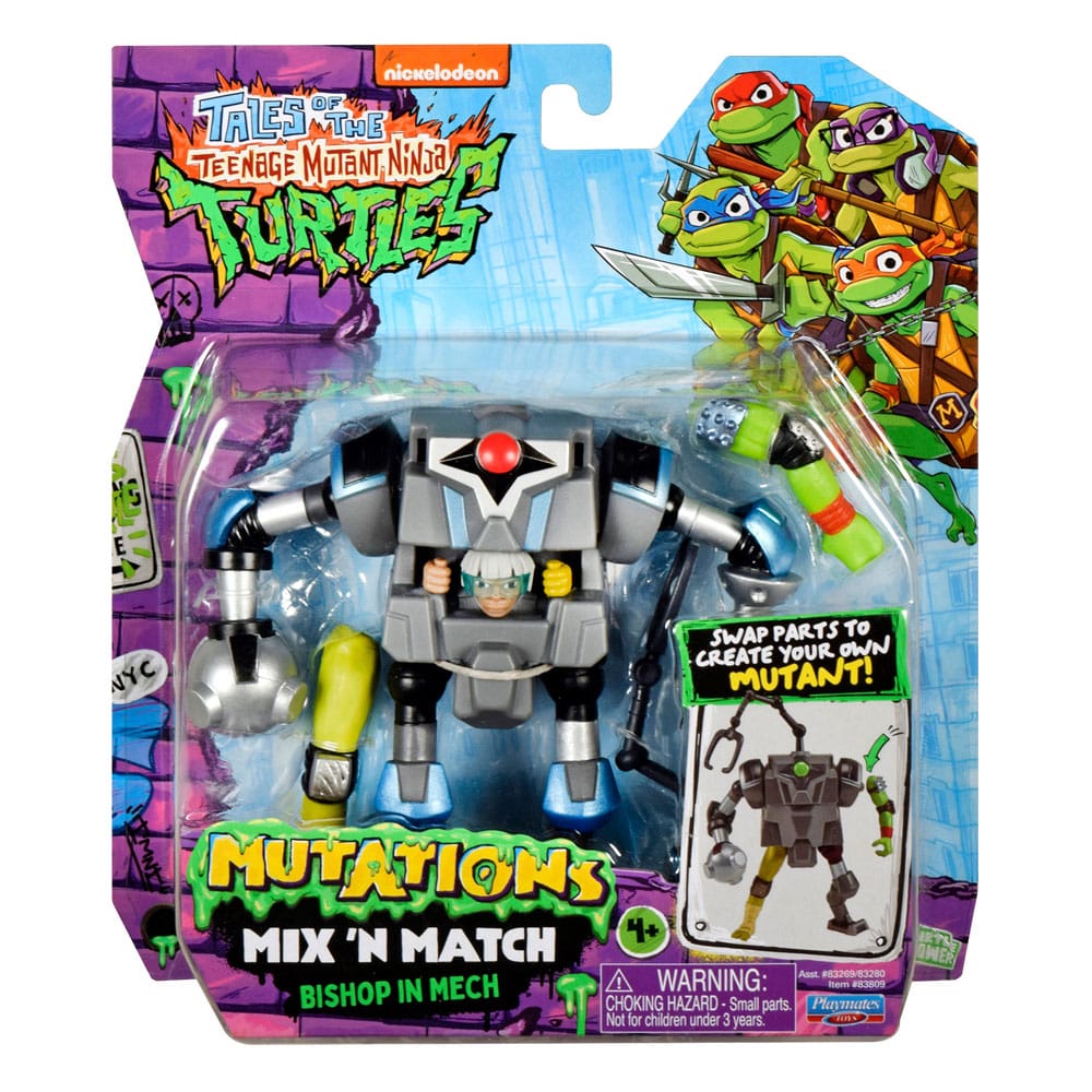 Tales of the Teenage Mutant Ninja Turtles Mix 'n Match Action Figure Mech Suit 12 cm 0043377838098