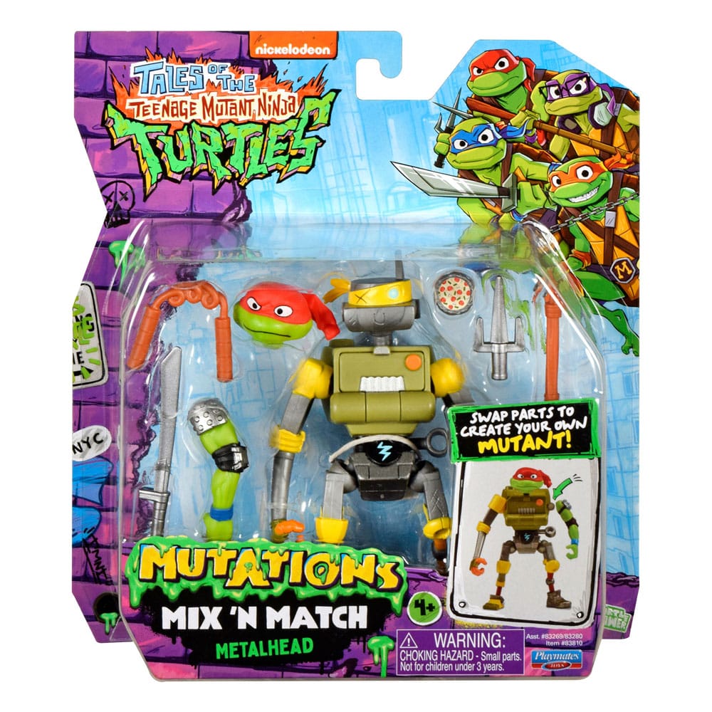 Tales of the Teenage Mutant Ninja Turtles Mix 'n Match Action Figure Metalhead 12 cm 043377838104