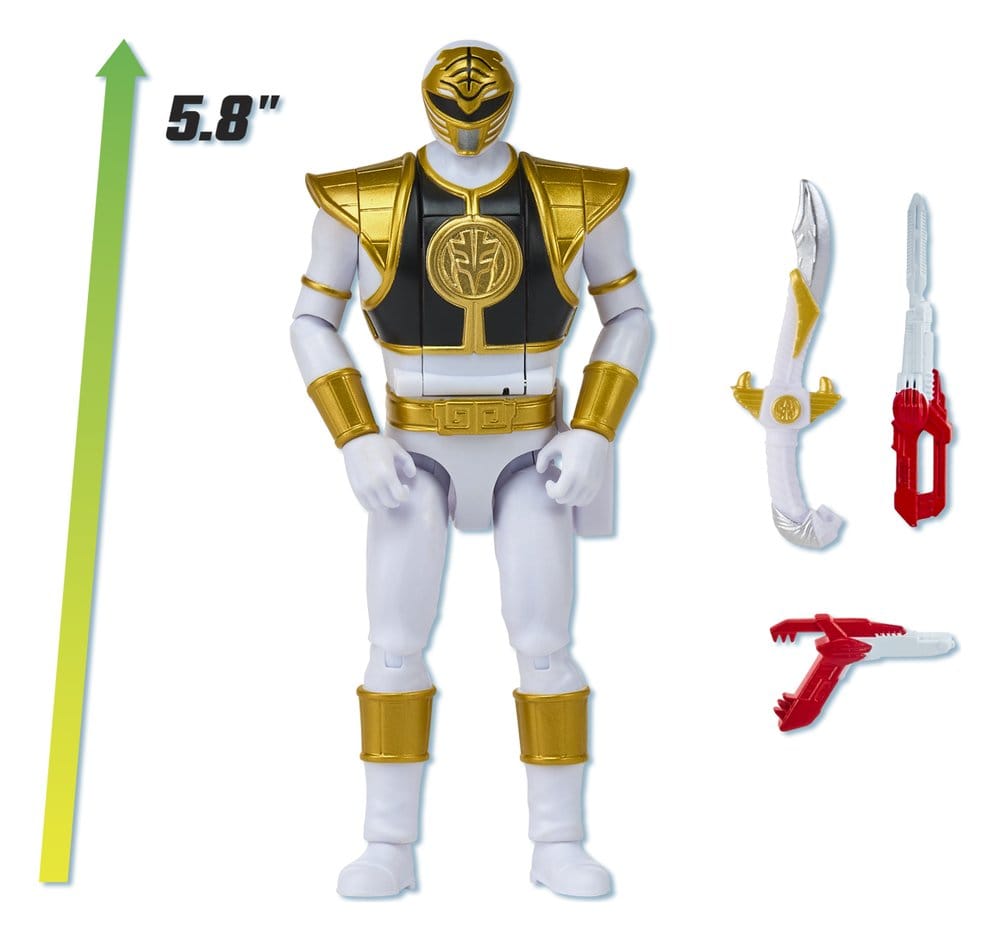 Power Rangers Auto-Morphin Action Figure White Ranger 15 cm 0043377680475