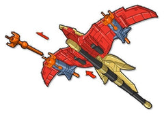 Mighty Morphin Power Rangers Thunderzord Action Figure Firebird 0043377681953