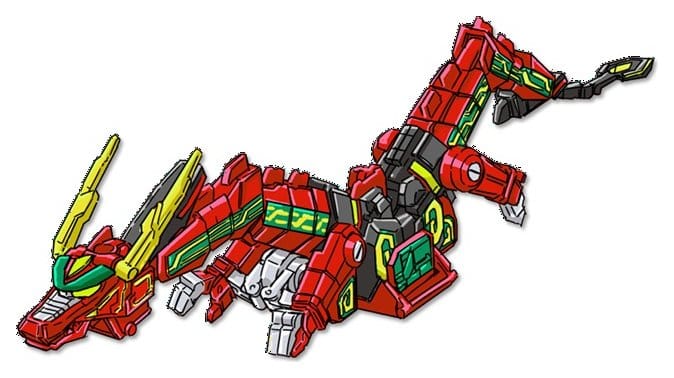 Mighty Morphin Power Rangers Thunderzord Action Figure Red Dragon 0043377682073