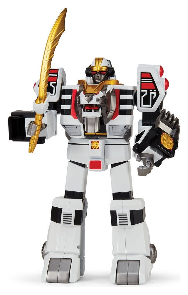 Mighty Morphin Power Rangers White Tigerzord Action Figure 25 cm 0043377689645