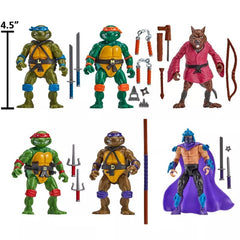 Teenage Mutant Ninja Turtles 6-Pack Action Figures 1988 Remastered heo EU Exclusive  0043377846963