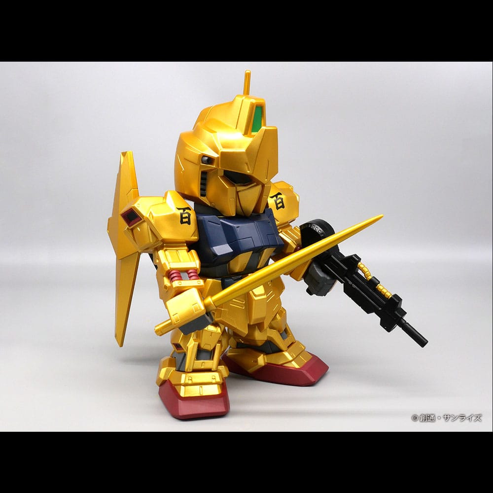Mobile Suit Gundam Jumbo Sofbi Vinyl Figure Hyakushiki Gold Ver. 30 cm   4562182362452