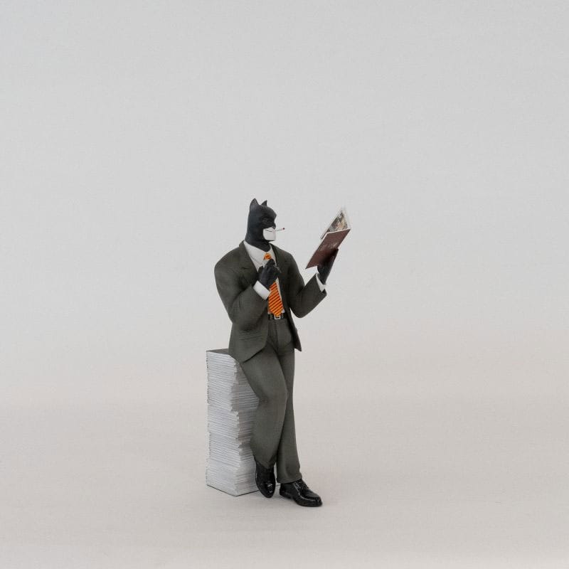 Blacksad: Blacksad on a Pile of Comics Figure 3521320002002