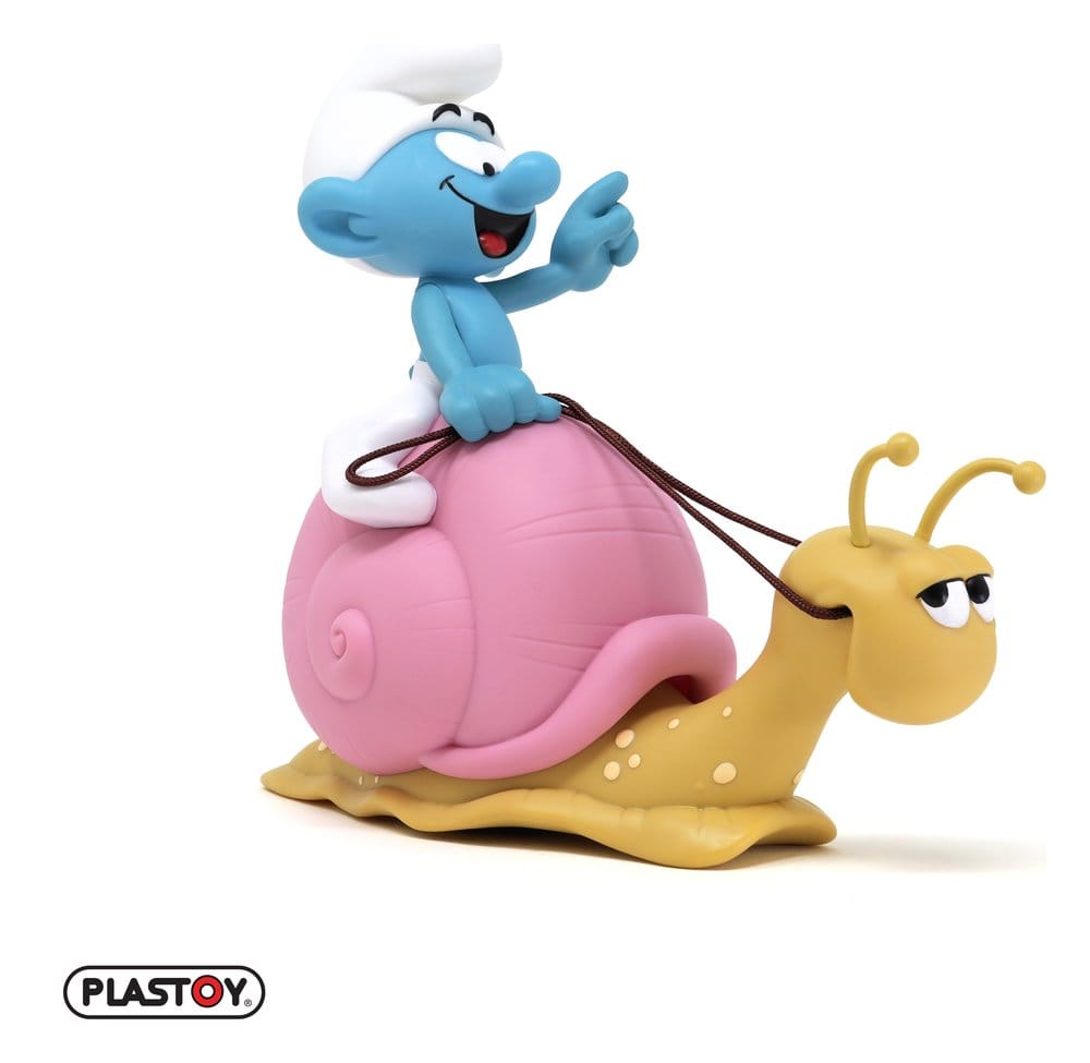 The Smurfs: Money Box Smurf on a Snail's Back 19 cm 3521320803296