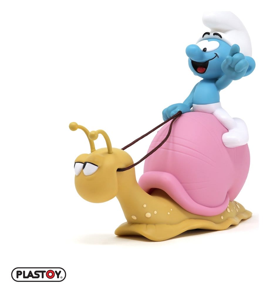 The Smurfs: Money Box Smurf on a Snail's Back 19 cm 3521320803296