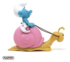 The Smurfs: Money Box Smurf on a Snail's Back 19 cm 3521320803296