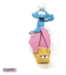 The Smurfs: Money Box Smurf on a Snail's Back 19 cm 3521320803296