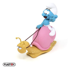 The Smurfs: Money Box Smurf on a Snail's Back 19 cm 3521320803296