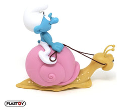 The Smurfs: Money Box Smurf on a Snail's Back 19 cm 3521320803296