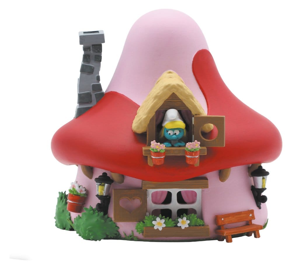 The Smurfs: Money Box Mushroom House Smurfette 15 cm 3521320803333