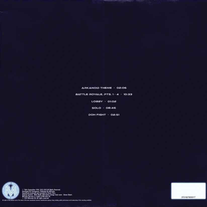Arkanoid Game Soundtrack Vinyl Eternal Battle EP 3701627800017
