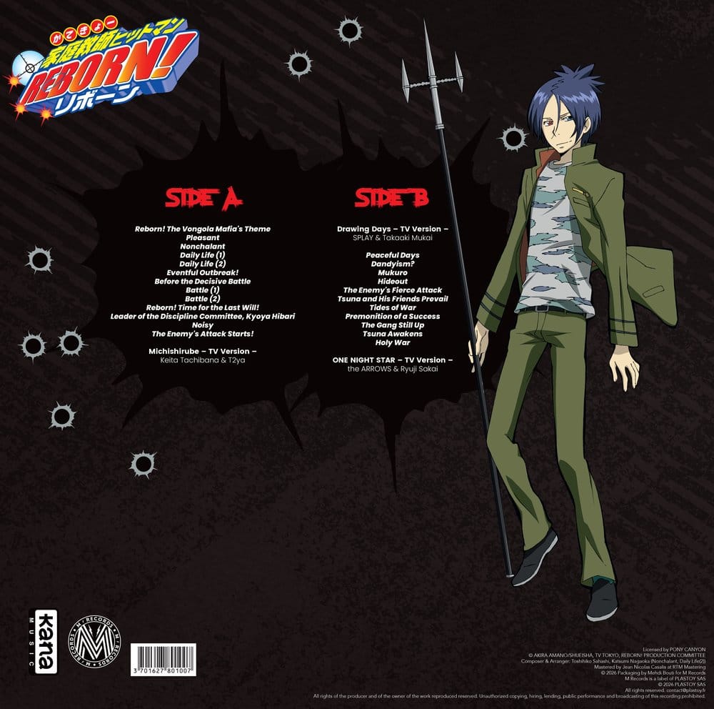 Hitman Reborn Original Soundtrack Vinyl 3701627801007