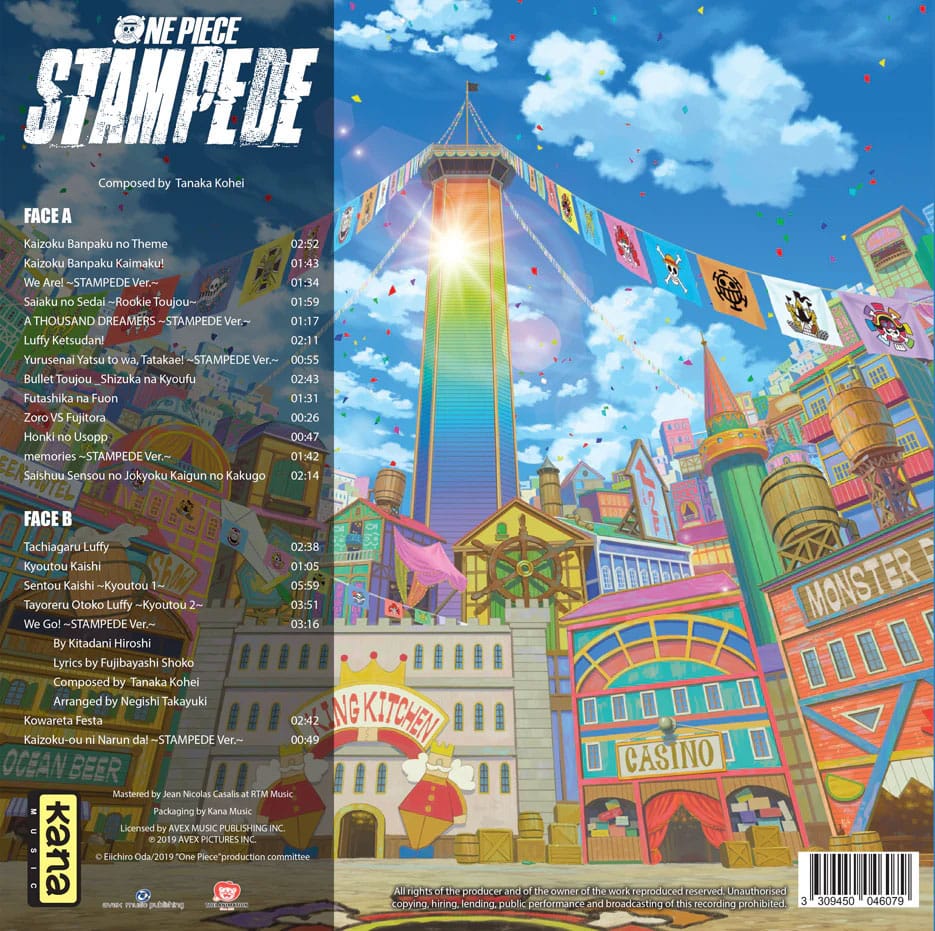 One Piece Original Soundtrack LP Vinyl  3309450046079