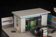 Original Illustration 1/64 Paper Model Kit 1/64 Gas Station 11 cm (re-run) 4582362385446
