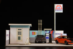 Original Illustration 1/64 Paper Model Kit 1/64 Gas Station 11 cm (re-run) 4582362385446