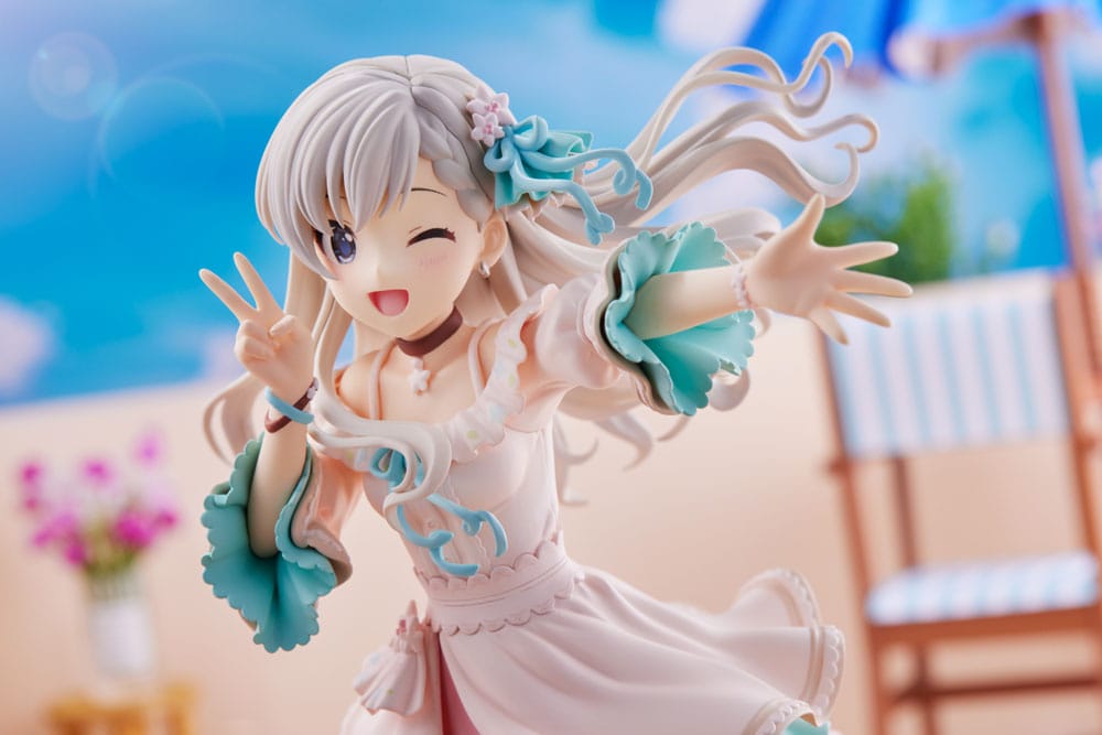 Idolmaster Cinderella Girls PVC Statue 1/7 Hayate HIsakawa [O-Ku-Ri-Mo-No Sunday ! ]+ 21 cm     4582362388911
