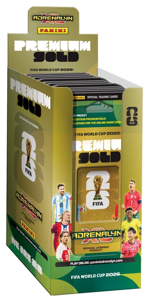 FIFA World Cup 2026 Trading Cards Premium Gold Box (10) 8051708032130