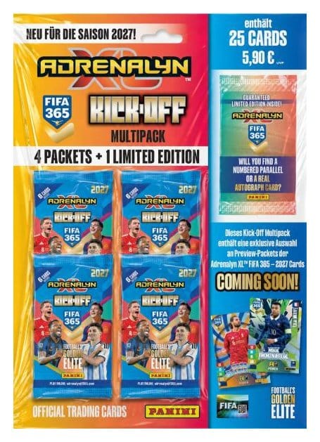FIFA 365 Adrenalyn XL 2027 Trading Cards Kick-Off Multipack *German Version* 8051708038958