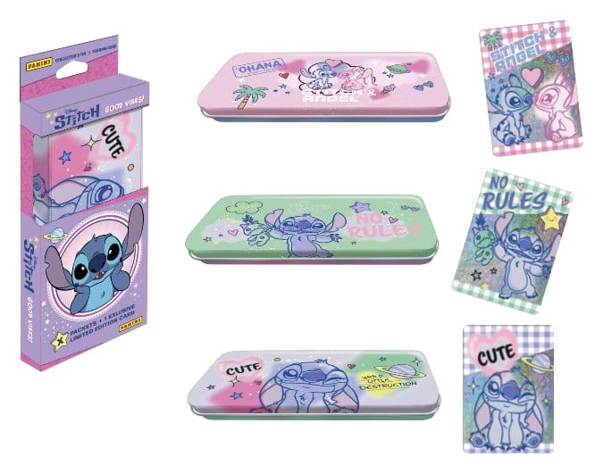 Stitch Trading Cards Good Vibes Pencil Tin 8051708037791