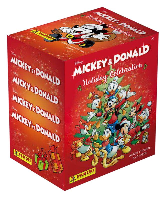 Mickey & Donald Holiday Celebration Sticker & Trading Card Collection Box (36) 8051708040722