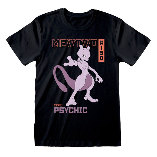 Pokemon T-Shirt Mewtwo Size S 5056463466551