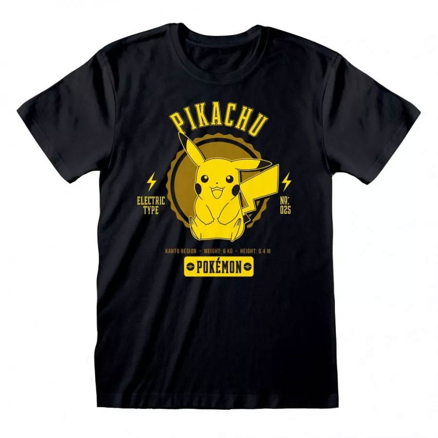 Pokemon T-Shirt Collegiate Pikachu Size XL 5056463499771