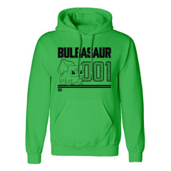 Pokemon Hooded Sweater Bulbasaur Line Art Size M 5056688521868