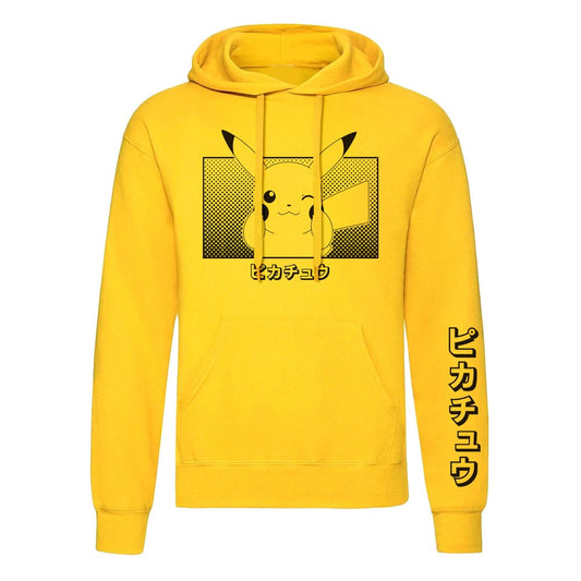 Pokemon Hooded Sweater Pikachu Katakana Size S 5056688554934