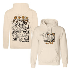 Pokémon Hooded Sweater Eevee Evolutions Katakana Size S 5056811543385