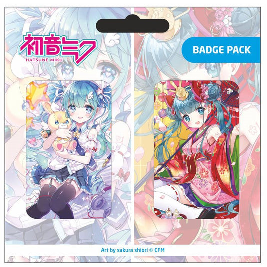 Hatsune Miku Pin Badges 2-Pack Set B 6430063310749