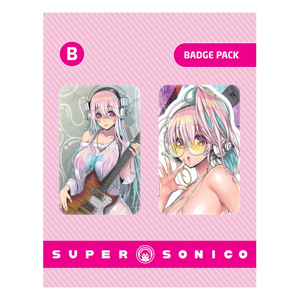 Super Sonico Pin Badges 2-Pack Set B 6430063311388