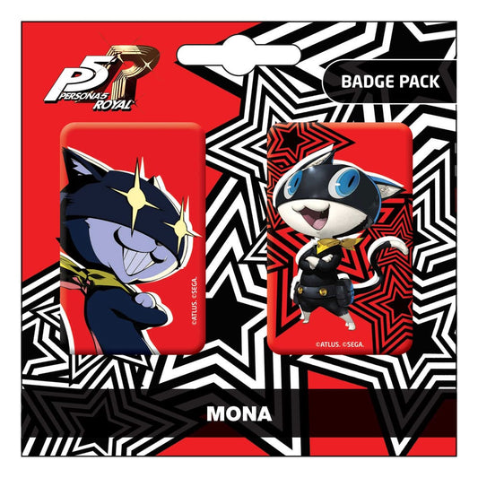 Persona 5 Royal Pin Badges 2-Pack Mona / Morgana 6430063311937