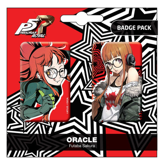 Persona 5 Royal Pin Badges 2-Pack Oracle / Futaba Sakura 6430063311364