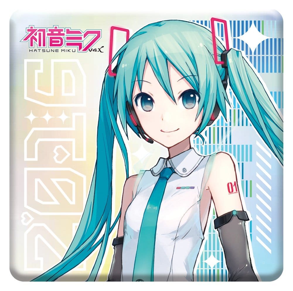Hatsune Miku Holographic Badge V4X 10th Anniversary Rainbow Limited Edition 8 cm 6430063313665