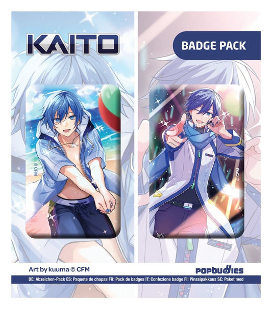 Vocaloid Button 2-Pack Kaito (Art by kuuma) 6430063313696