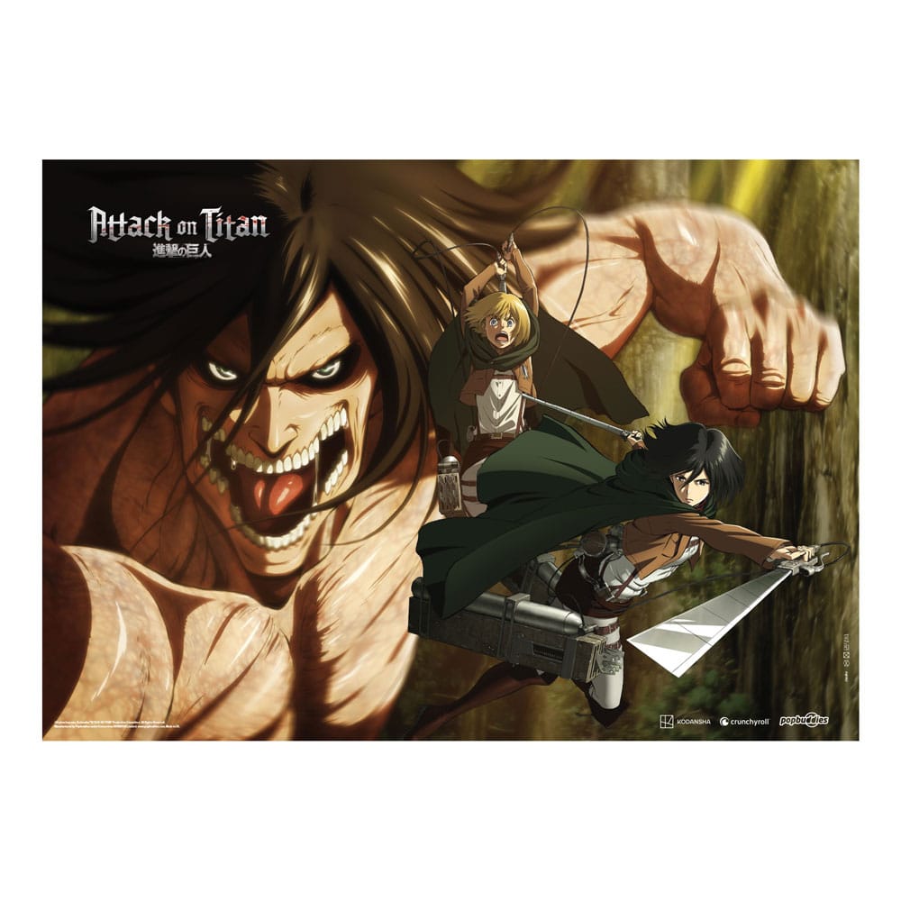 Attack On Titan Fabric Poster Attack Titan 84 x 118 cm 6430063310817