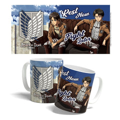 Attack on Titan Mug Rest Now, Fight Later 325 ml 6430063313023