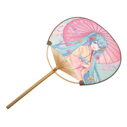Hatsune Miku Non-Folding Uchiwa Fan Miku Kimono 6430063313191
