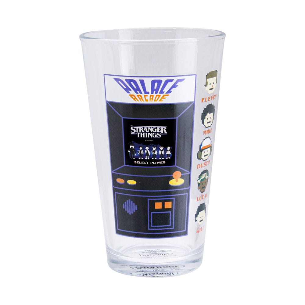 Stranger Things Drinking glass with thermo effect Arcade 400 ml 5055964793593