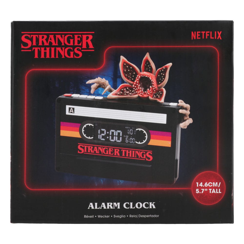 Stranger Things 5 Alarm Clock Demogorgon Cassette 15 cm  5056577730326